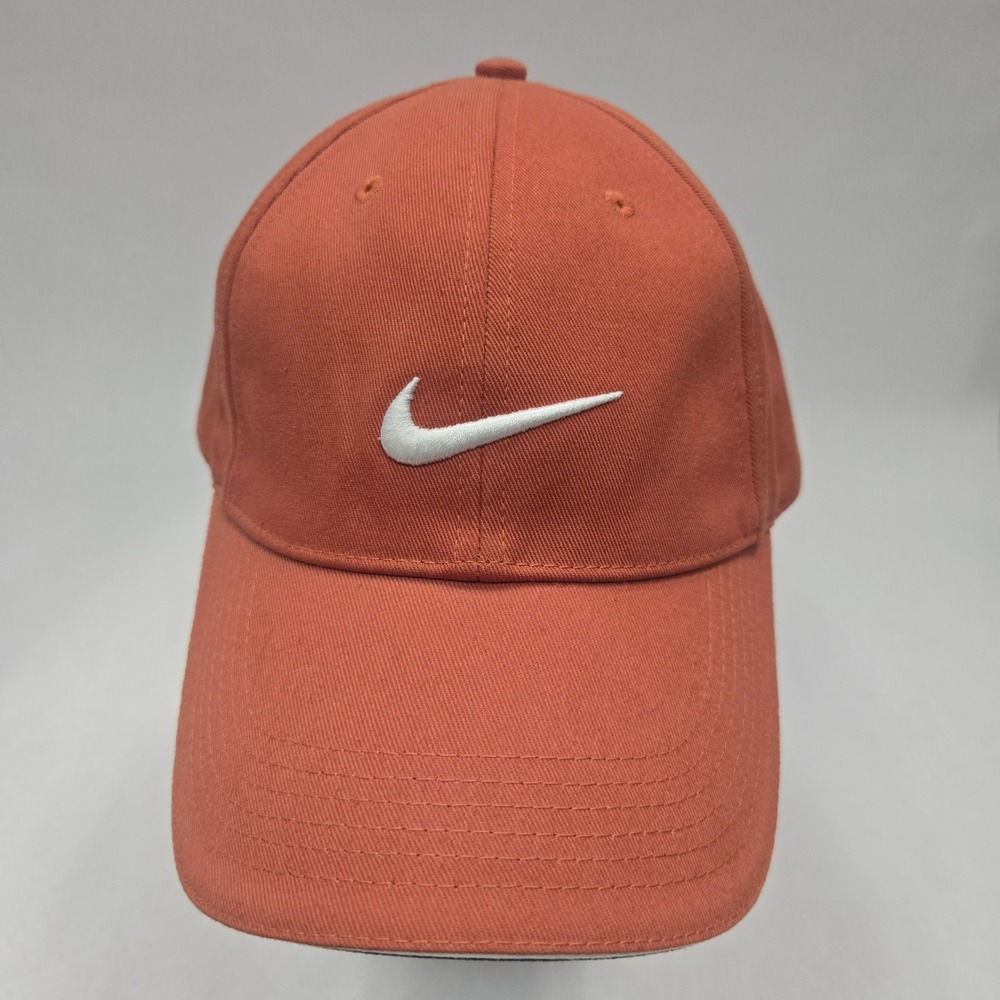Nike Golf Hat Mens Burnt Orange Adjustable Swoosh Logo Cotton Cap RN 56323